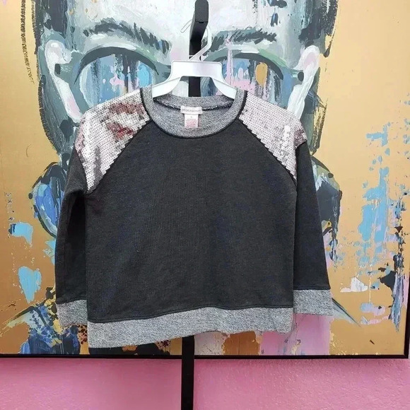 Design History Girls Sweatshirt with Sequin - Picture 1 of 5